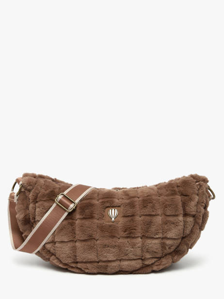 Shoulder Bag Quadri Le voyage en panier Brown quadri AHP269