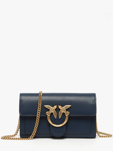 Crossbody Bag Love Bag Icon Leather Pinko Blue love bag icon A0F1