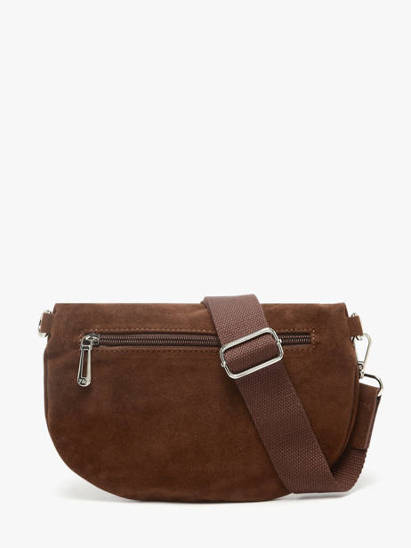 Sac Banane Miniprix Marron velvet F7505 vue secondaire 3