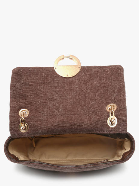 Sac Bandoulière Moon Lin Vanessa bruno Marron moon 70V40533 vue secondaire 3