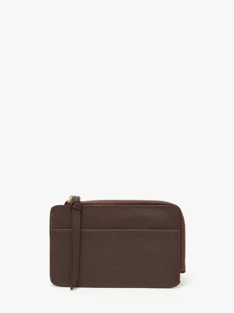 Card Holder Leather Crinkles Brown caviar 14318 other view 2