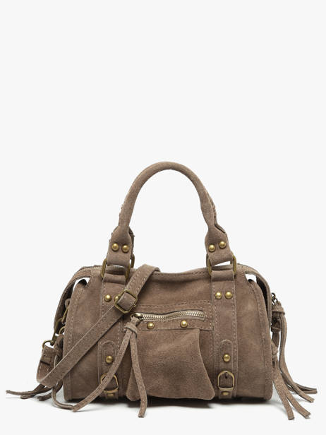 Sac Bandoulière Velvet Cuir Milano Marron velvet VE24093