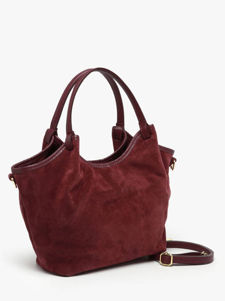 Sac Porté épaule Velvet Caviar Cuir Milano Rouge velvet caviar VC241111 vue secondaire 1