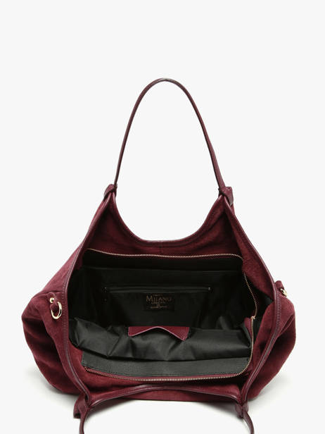 Sac Porté épaule Velvet Caviar Cuir Milano Rouge velvet caviar VC241110 vue secondaire 2