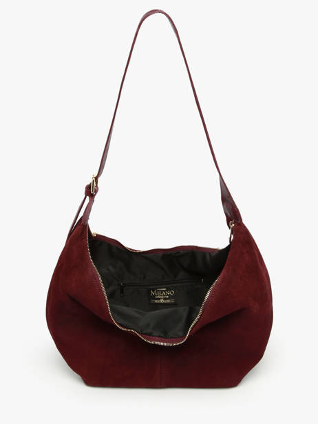 Sac Porté épaule Velvet Caviar Milano Rouge velvet caviar VC25091 vue secondaire 2