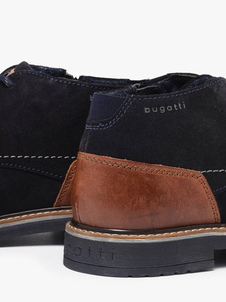 Bottines En Cuir Bugatti Bleu men 14004100 vue secondaire 2