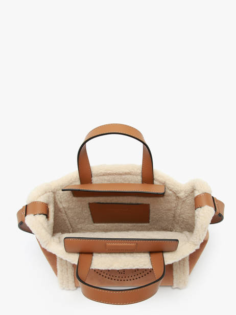 Sac Porté Main K Circle Shearling Cuir Karl lagerfeld Marron k circle A4W30087 vue secondaire 2