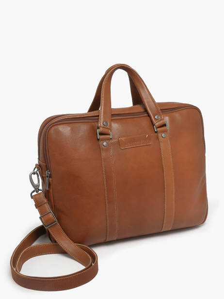 Porte-documents 3 Compartiments Arthur & aston Marron johany 5 vue secondaire 1