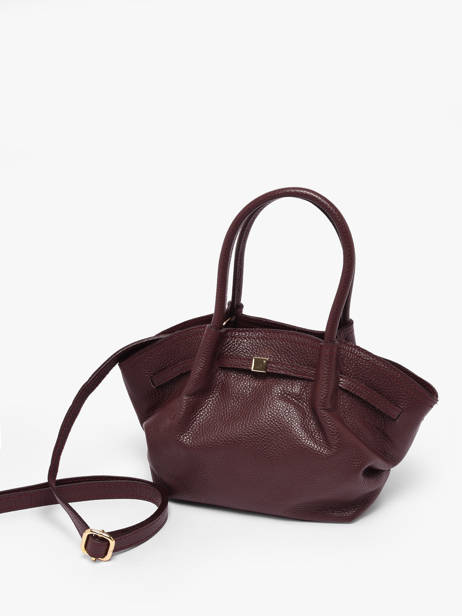 Sac à Main Caviar Cuir Milano Rouge caviar CA25063 vue secondaire 1