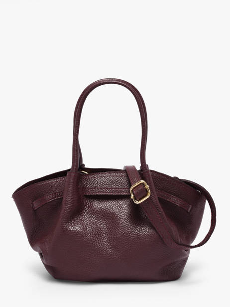 Sac à Main Caviar Cuir Milano Rouge caviar CA25063 vue secondaire 3