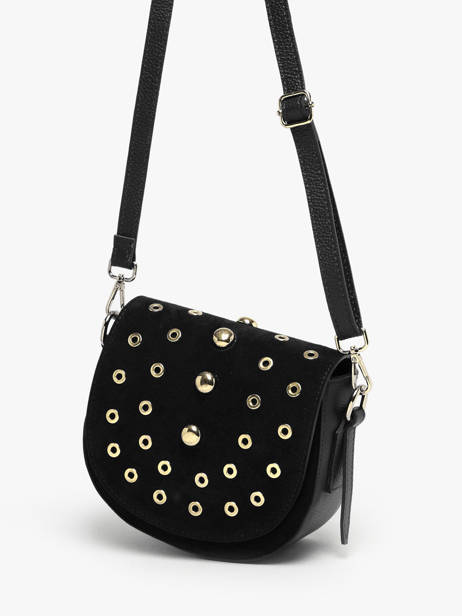 Sac Bandoulière Velvet Studs Milano Noir velvet studs VS25093 vue secondaire 1
