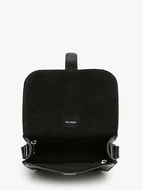 Sac Bandoulière Eclipse Cuir Paul marius Noir eclipse ESSENECL vue secondaire 2