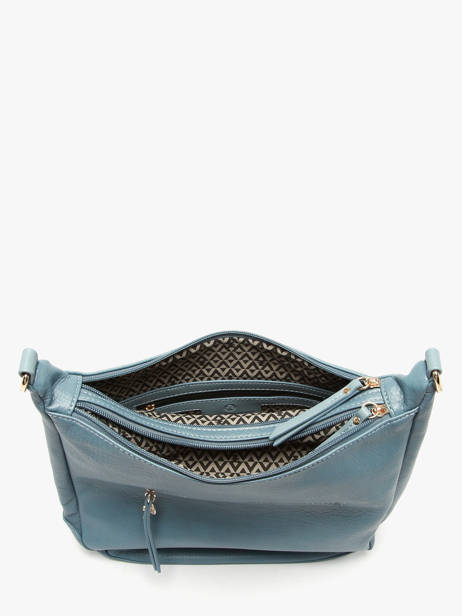 Shoulder Bag Zip Lulu castagnette Blue zip ZAHED other view 3