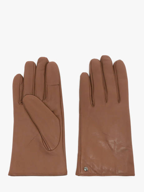 Gloves Isotoner Brown women gloves 85264