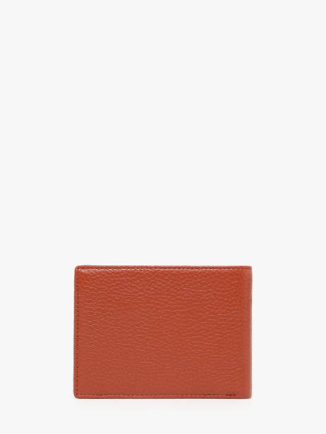 Wallet Leather Yves renard Orange foulonne 2372 other view 3
