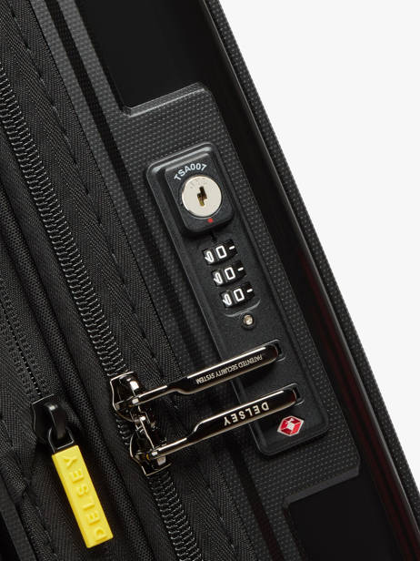 Expandable Cabin Luggage Delsey Black lutece 3802803 other view 1