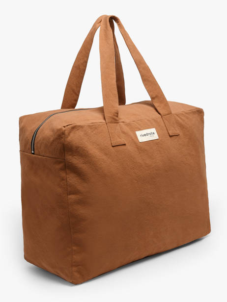 Shoulder Bag Elzevir Recycled Cotton Rivedroite Brown timeless ELZEVTIM other view 2