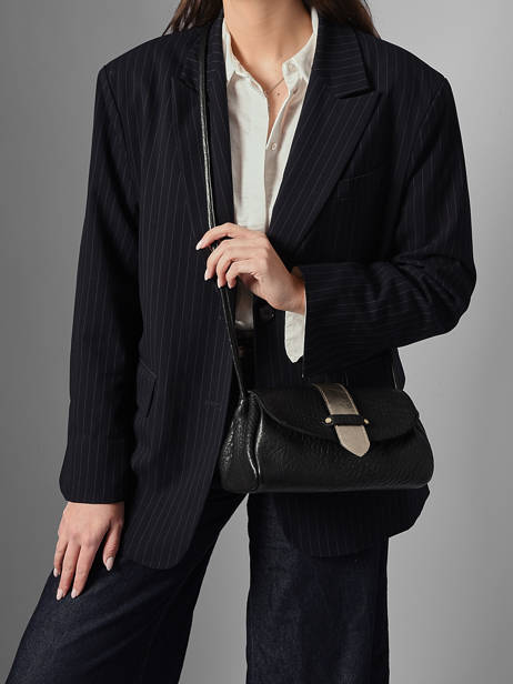 Shoulder Bag M Agnes Leather Etrier Black agnes EAGC205M other view 2