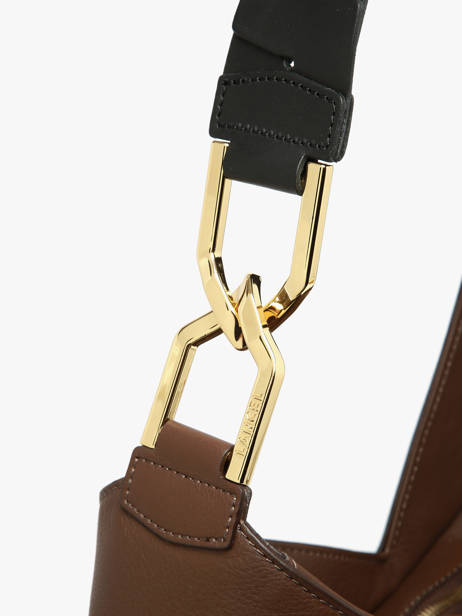 Shoulder Bag Pagode Leather Lancel Brown pagode A12510 other view 3