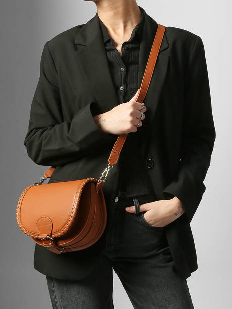 Small Leather Bobo Crossbody Bag Paul marius Brown vintage S other view 1