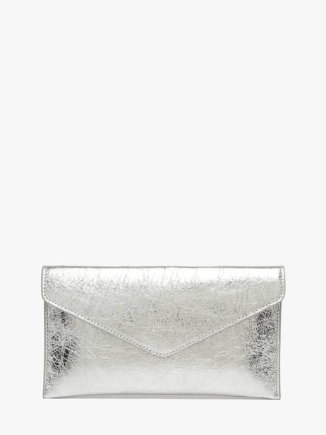 Medium Leather Paddock Clutch Bag Etrier Silver paddock TLOS1670