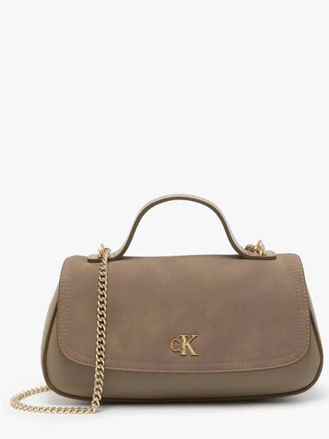 Crossbody Bag Sueded Hardware Calvin klein jeans Beige sueded hardware 4F3408G