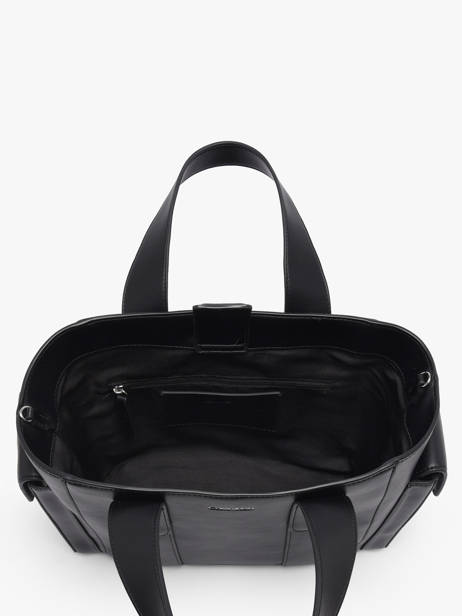 Satchel Signature Logo Strap Polyurethane Calvin klein jeans Black signature logo strap 4F3290G other view 2