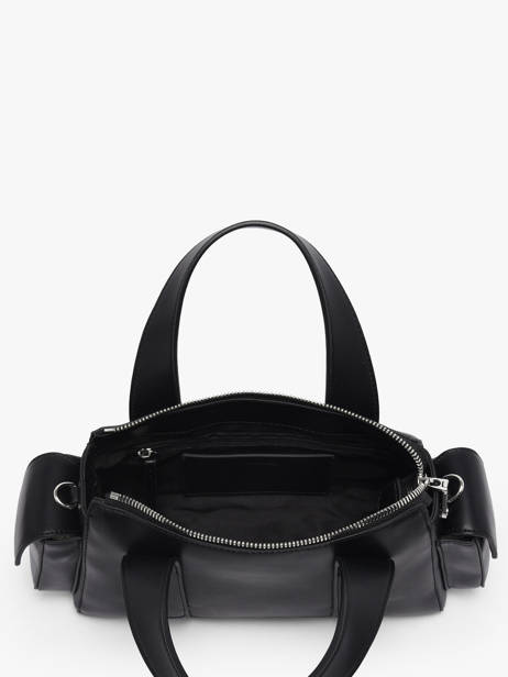 Satchel Signature Logo Strap Polyurethane Calvin klein jeans Black signature logo strap 4F3291G other view 2