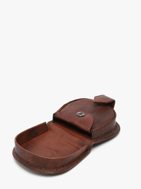 Coin Purse Caviar Leather Crinkles Brown caviar 14239 other view 1