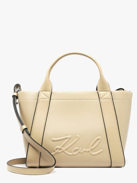 Leather K/ville Studs Satchel Karl lagerfeld Beige k ville B1W30067