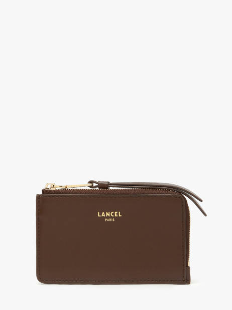 Leather Origami Card Holder Lancel Brown origami A13422