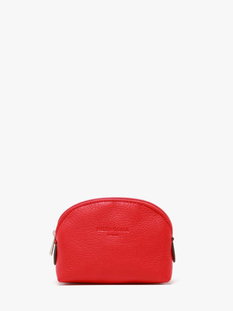 Leather Coin Purse Confort Hexagona Red confort 460597