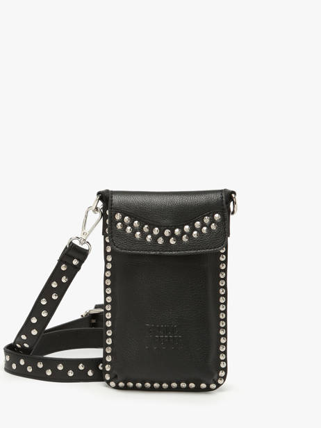 Phone Case Leather Basilic pepper Black glam BGLA88