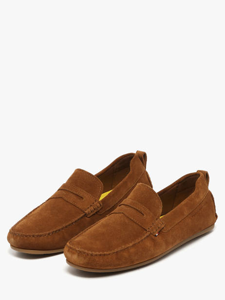 Moccasins In Leather Tommy hilfiger Brown men 5789GVQ other view 2