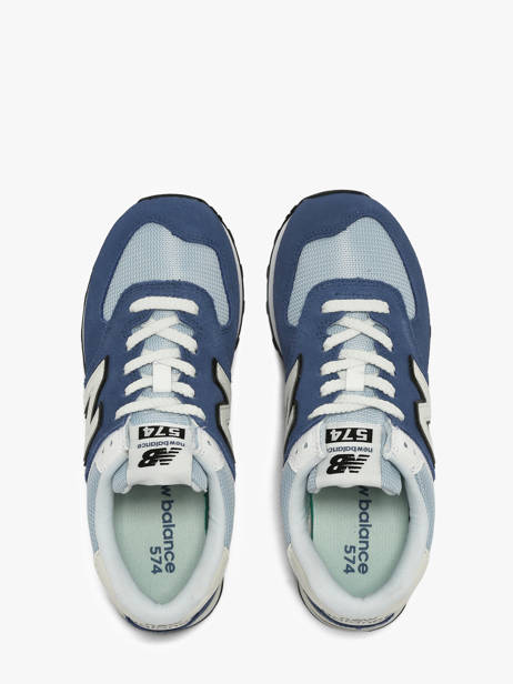 Sneakers 574 New balance Blue boy U5747JD other view 3