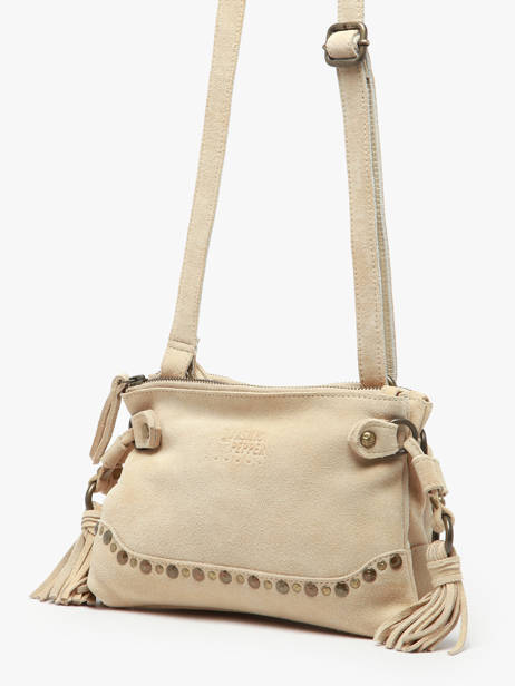 Shoulder Bag Houston Leather Basilic pepper Beige houston BHOU82 other view 2