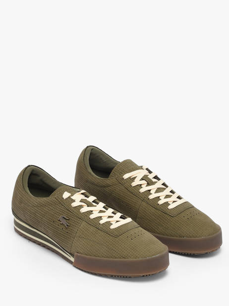 Sneakers In Leather Lacoste Green men 1SMA0067 other view 2