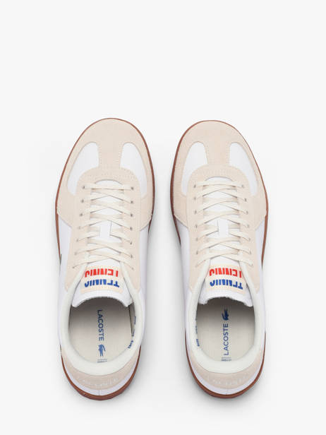 Sneakers In Leather Lacoste Beige men 1SMA0077 other view 4