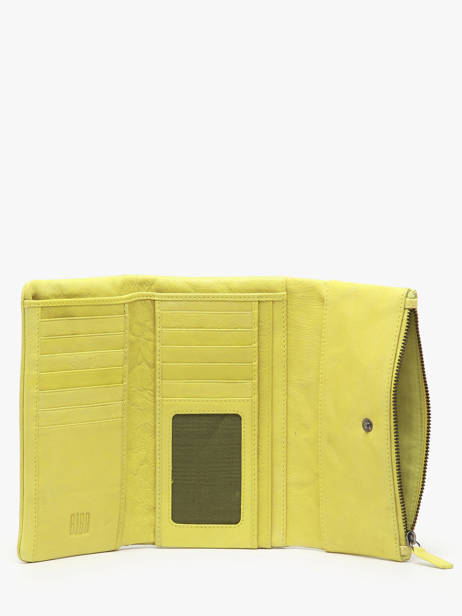 Wallet Leather Biba Yellow wallet TOT1L other view 1