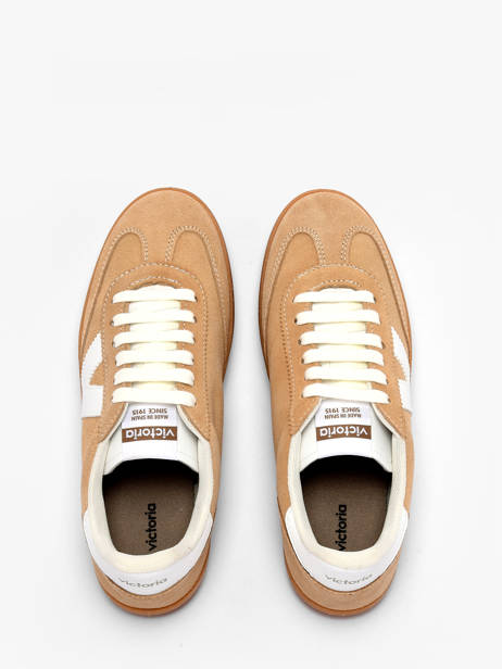 Sneakers In Leather Victoria Beige women 1126212 other view 3