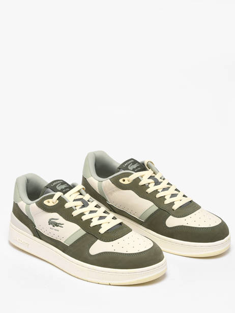 Sneakers In Leather Lacoste Green men 1SMA0100 other view 2