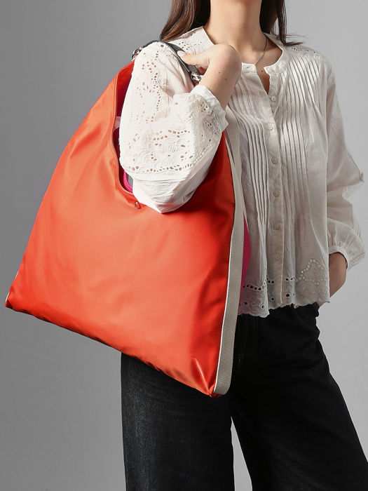 Longchamp Re-play nylon Hobo bag Orange