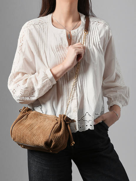 Shoulder Bag Studio Leather Gerard darel Brown studio D477 other view 1