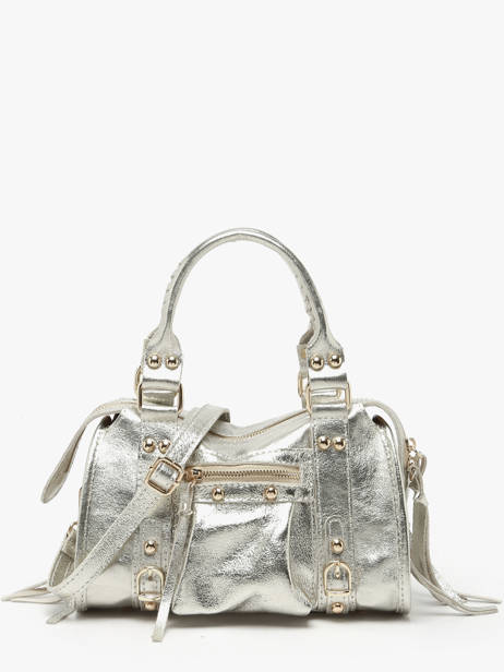 Sac Bandoulière Nine Cuir Milano Argent nine NI24093O