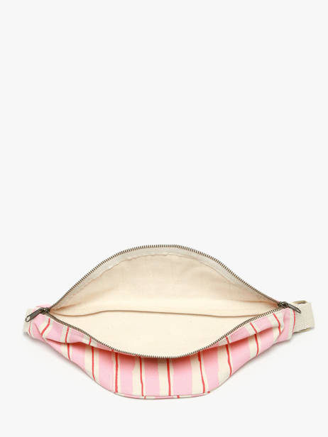 Striped Olivia Belt Bag Hindbag Pink rayures RA other view 2