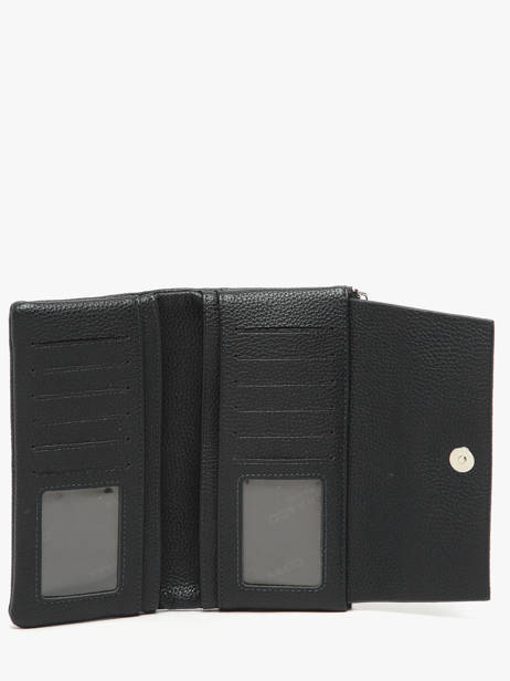 Wallet With Coin Purse Grained Miniprix Black grained F5039 other view 1
