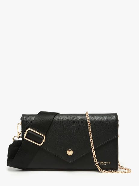 Clutch Miniprix Black saffiano F5017