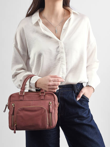 Leather Baby Macy Crossbody Bag Nat et nin Pink vintage BABYMACY other view 1