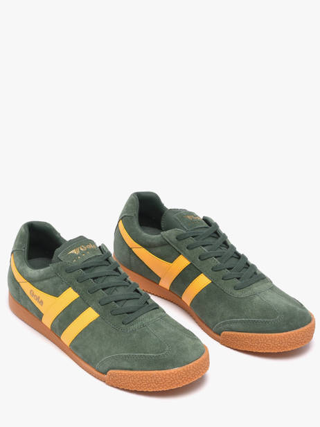 Sneakers In Leather Gola Green men CMA192NI other view 2
