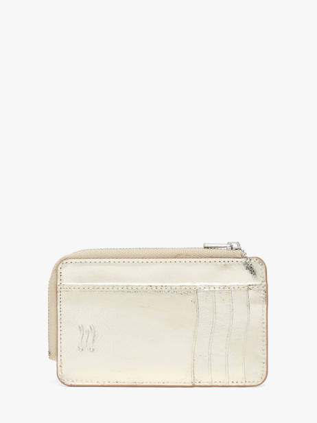 Card Holder Caviar Leather Crinkles Gold caviar 14318